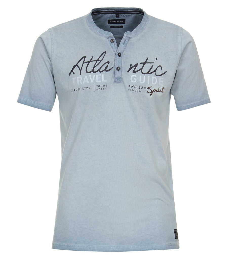 Casa Moda Herren T-Shirts kurz  Aqua Bis Pe