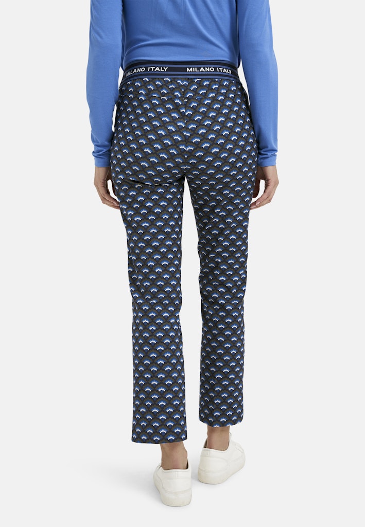 Milano Damen Hosen Navy Print