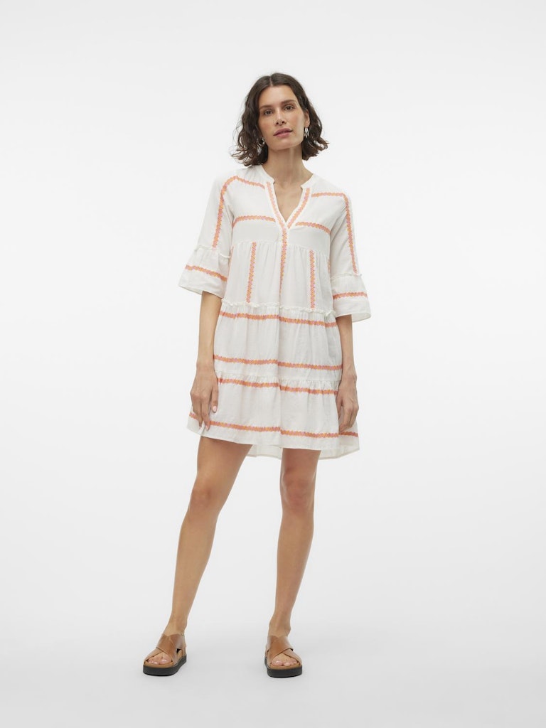 Vero Moda Damen Kleider Snow White/Pink