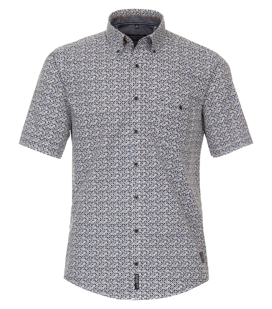 Casa Moda Herren Hemden kurz  Blau