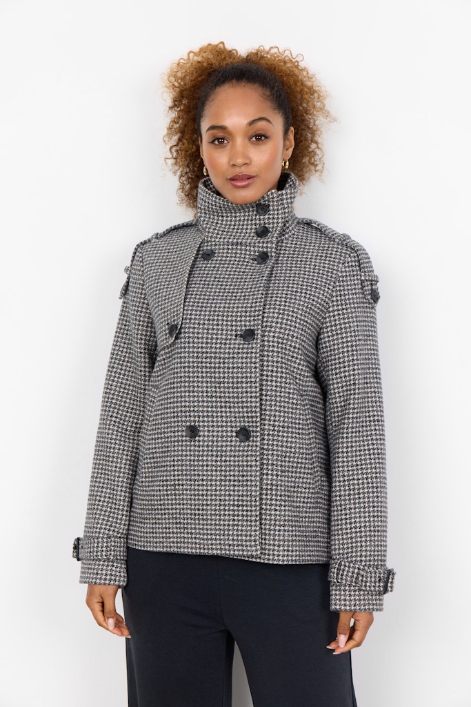 Soya Concept Damen Jacken Black Combi