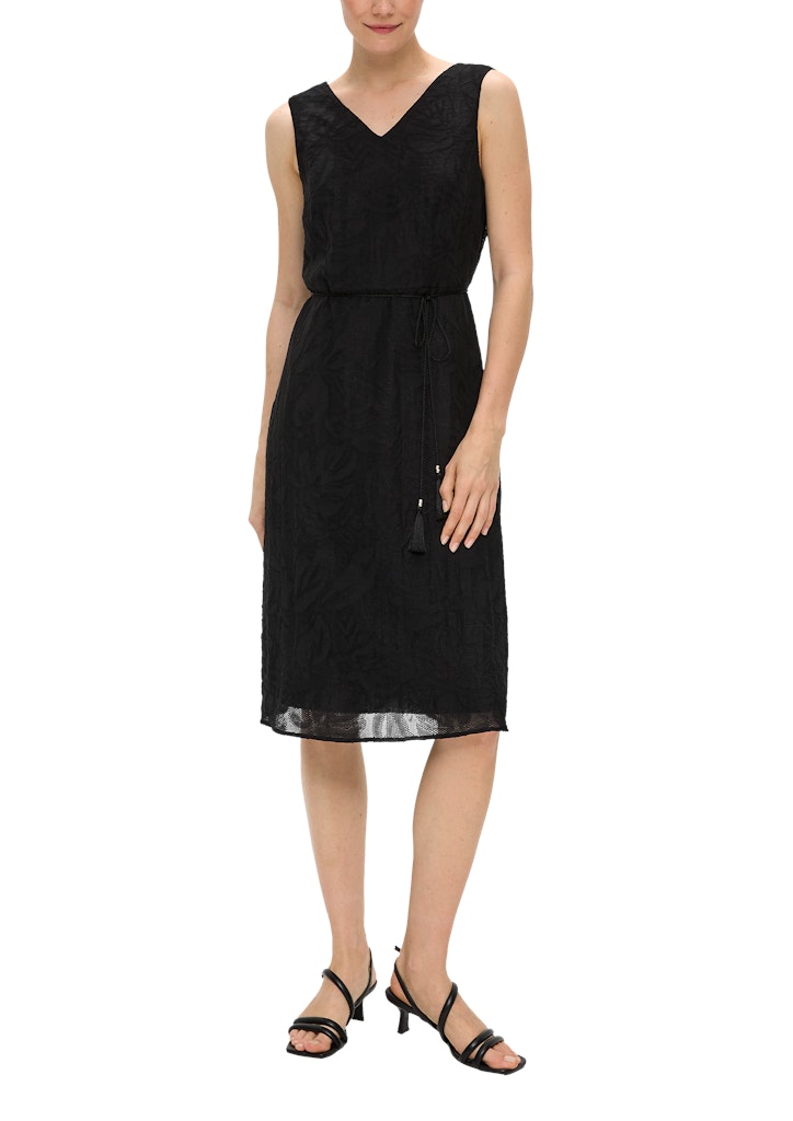S. Oliver black Damen Kleider Grey/Black