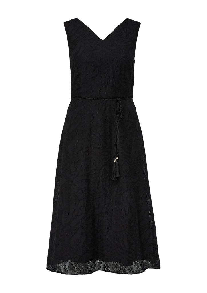 S. Oliver black Damen Kleider Grey/Black