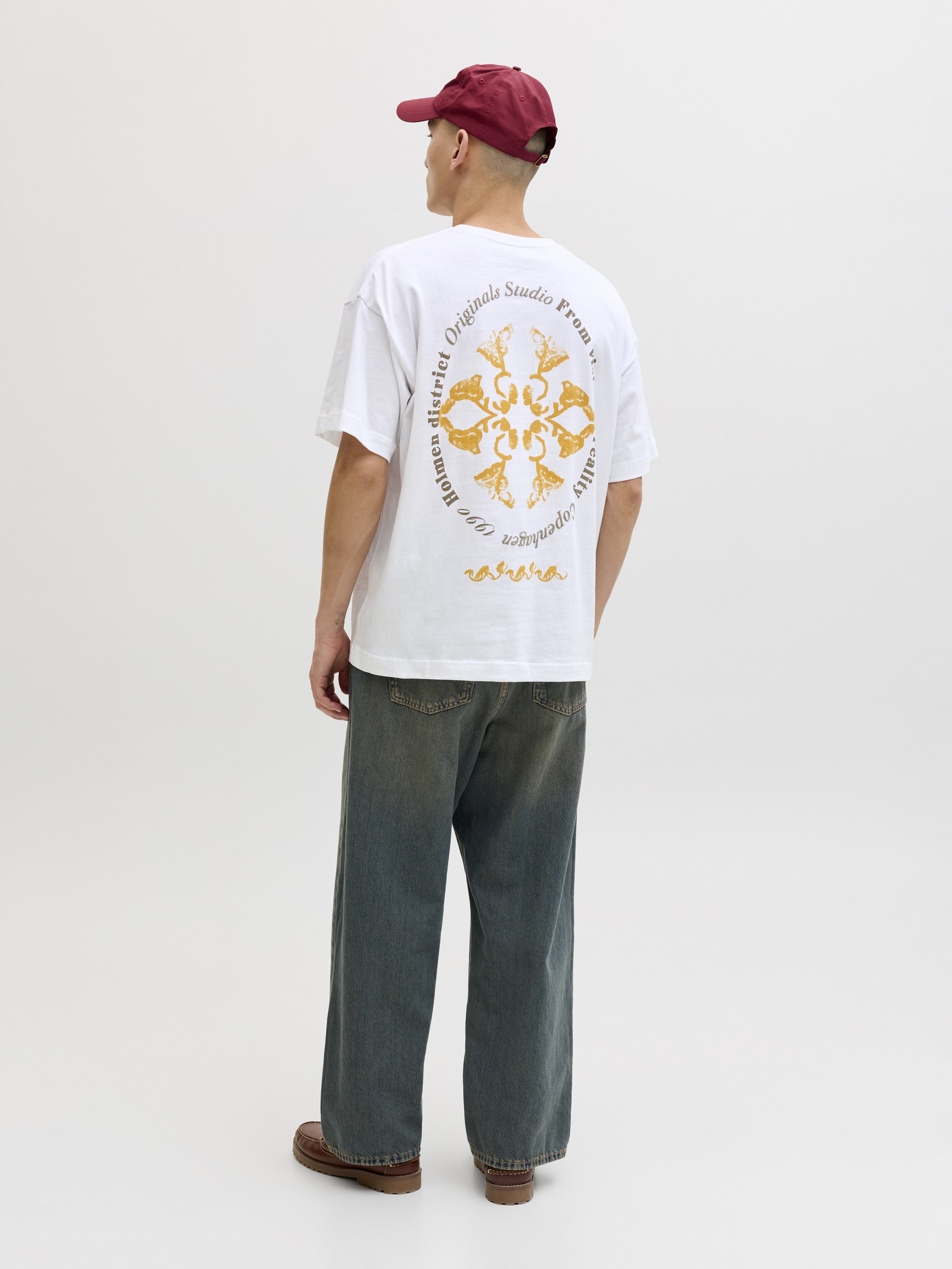 Jack & Jones Herren T-Shirts kurz Bright White/W.