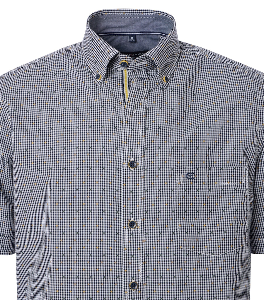 Casa Moda Herren Hemden kurz  Blau