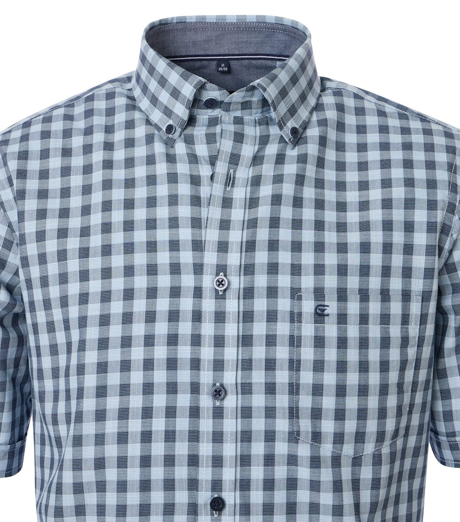Casa Moda Herren Hemden kurz  Blau