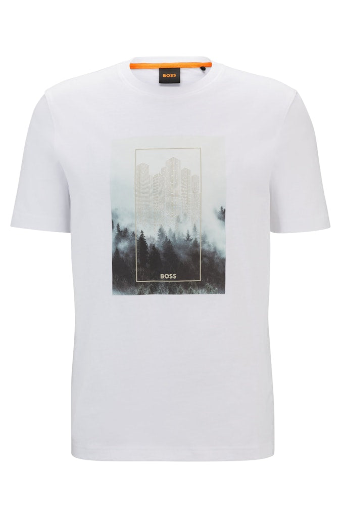 Boss Orange Herren T-Shirts kurz  White
