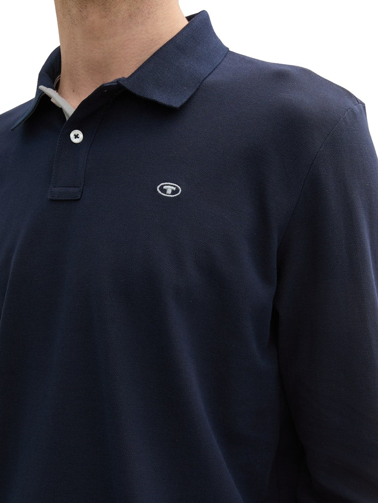 Tom Tailor Herren Polo-Shirts Sky Captain Blu