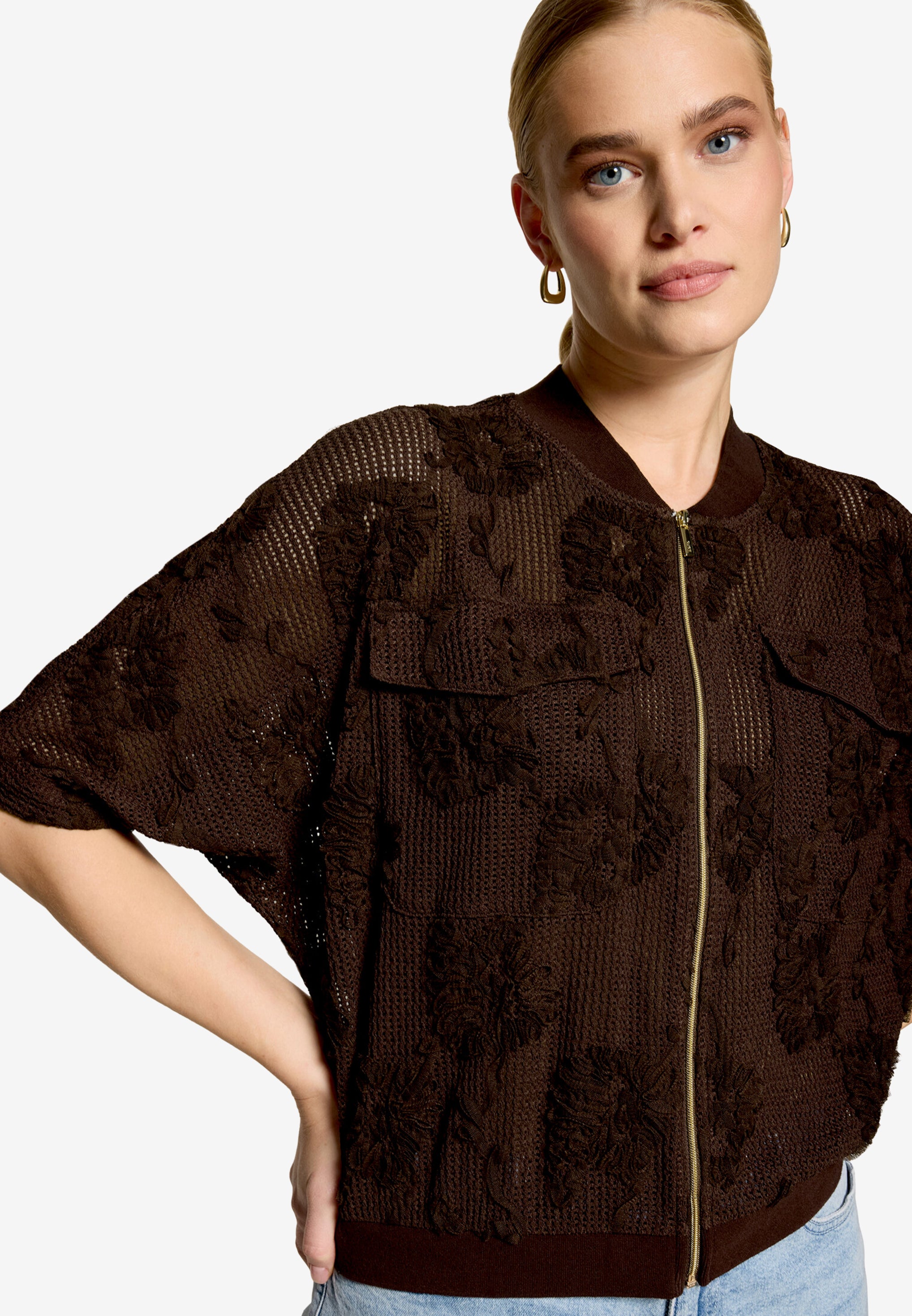 Zero Damen Blazer Chocolate Plum