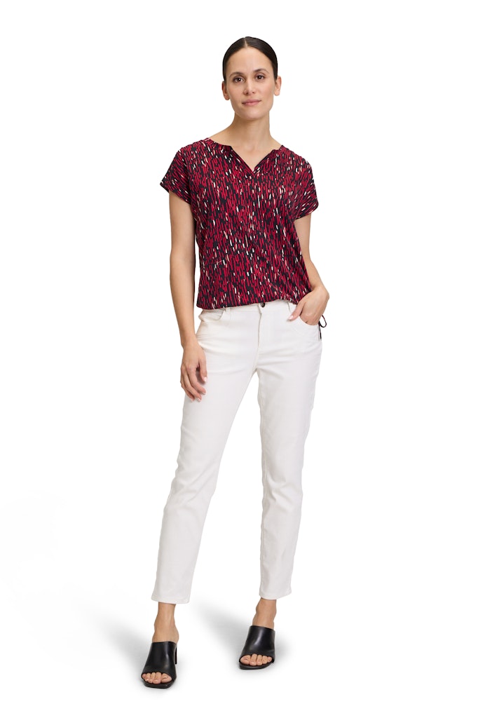 Betty & Co Damen T-Shirts Black/Red