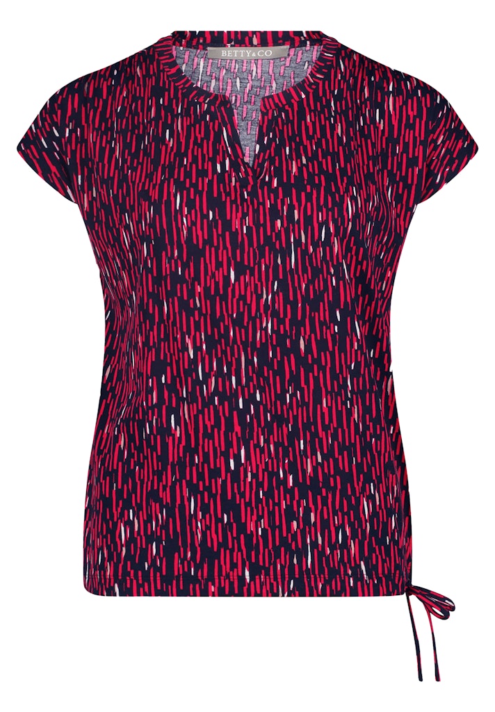 Betty & Co Damen T-Shirts Black/Red