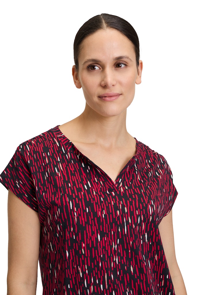Betty & Co Damen T-Shirts Black/Red