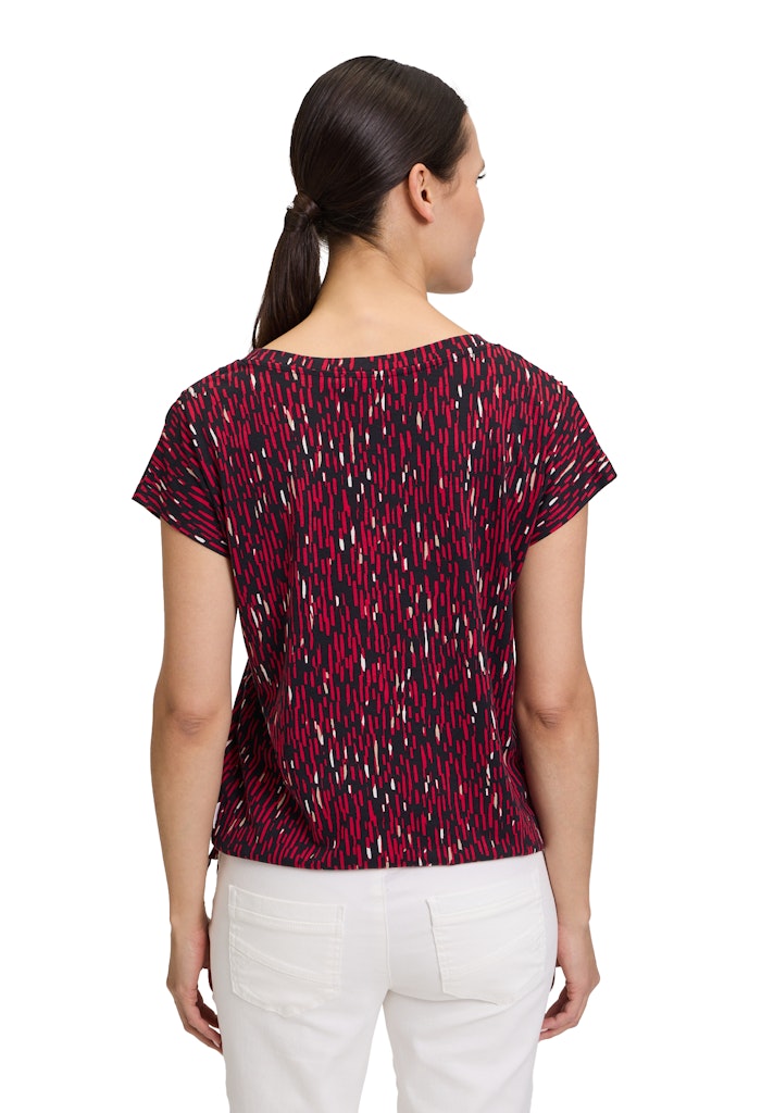 Betty & Co Damen T-Shirts Black/Red