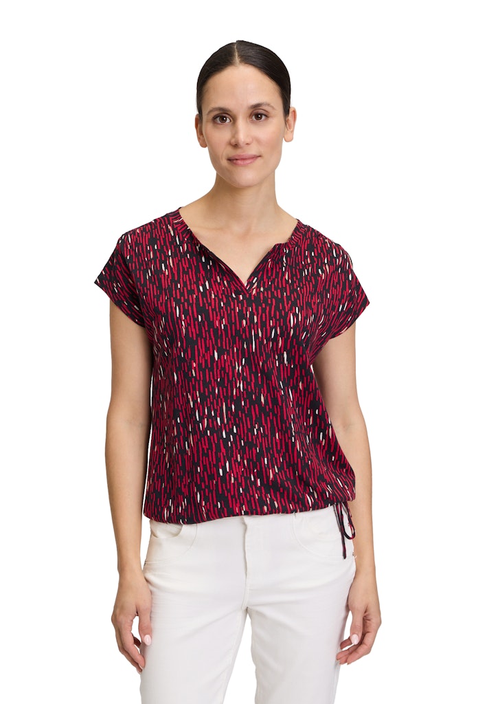Betty & Co Damen T-Shirts Black/Red
