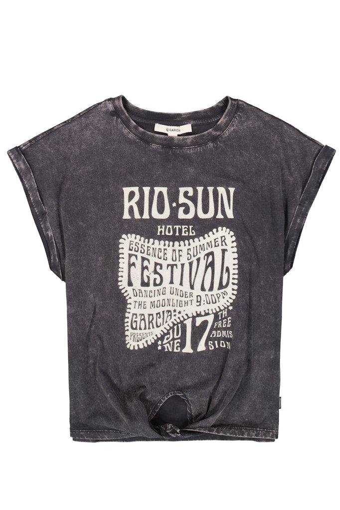 Garcia Mädchen T-Shirts & Tops Dark Grey