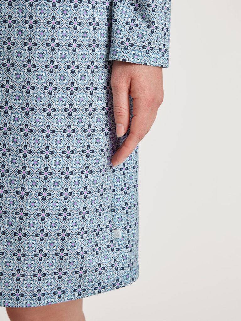 Calida Nachthemd Blue Cotton