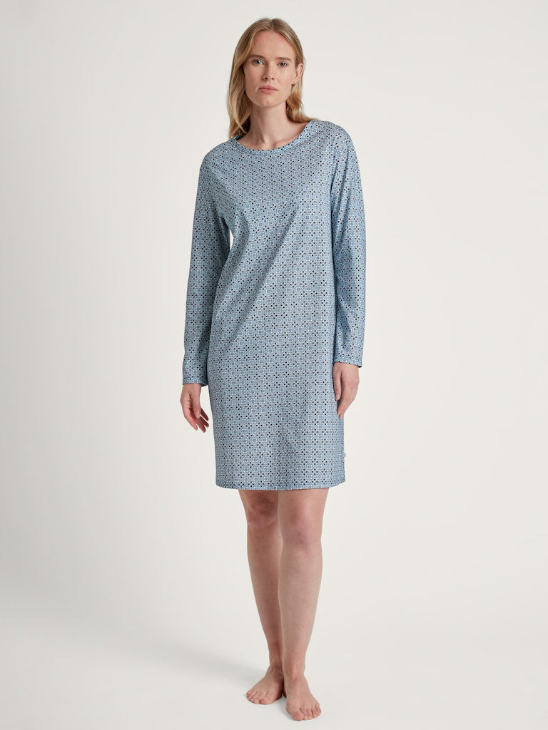 Calida Nachthemd Blue Cotton