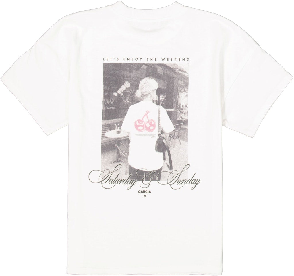 Garcia Mädchen T-Shirts & Tops Off White
