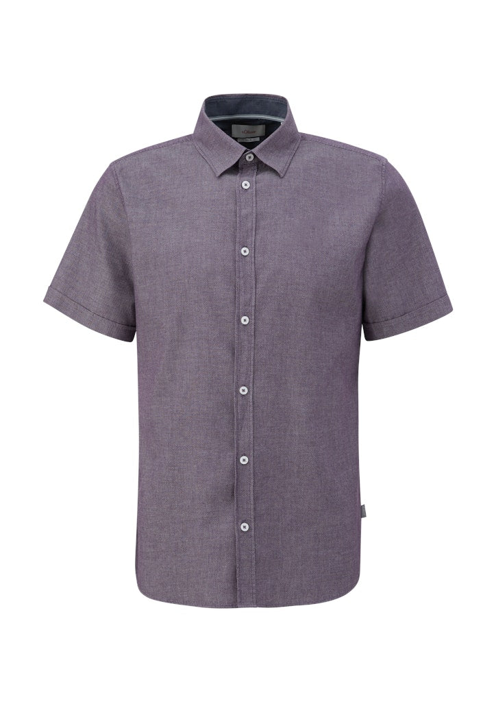 S. Oliver red Herren Hemden kurz Lilac/Pink
