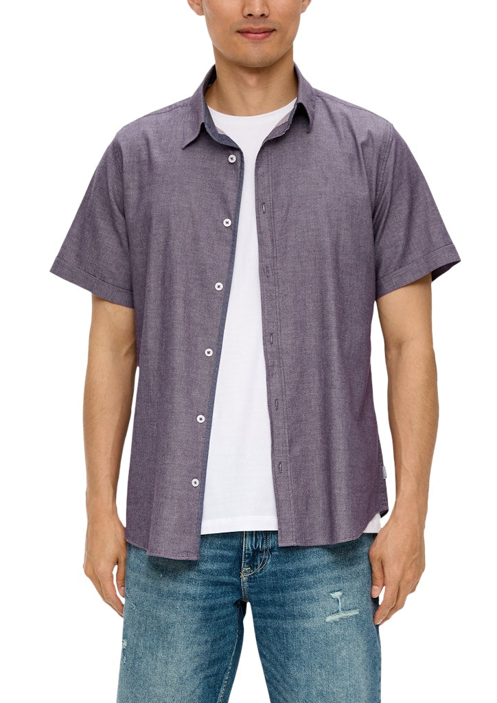 S. Oliver red Herren Hemden kurz Lilac/Pink