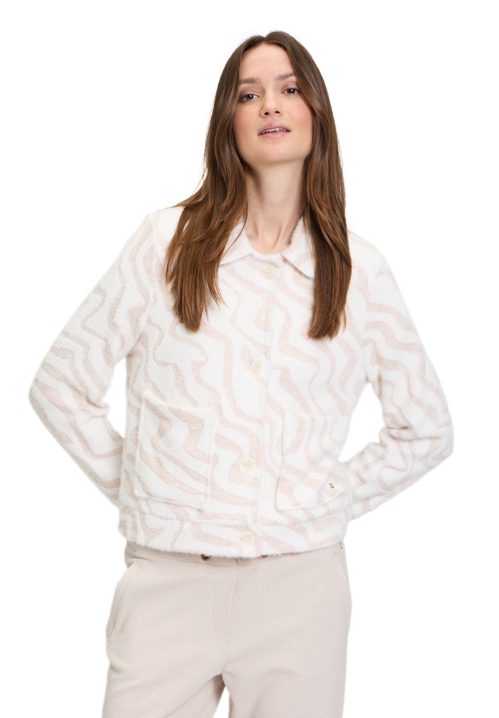Betty & Co Damen Strickjacken Nature/Cream