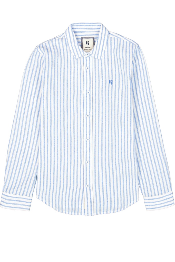 Garcia Jungen Hemden Stripe Blue