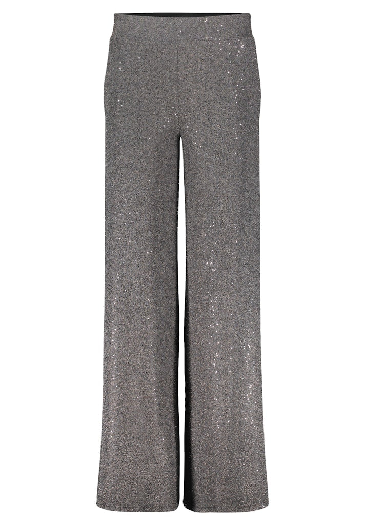 Vera Mont Damen Hosen Black/Gold