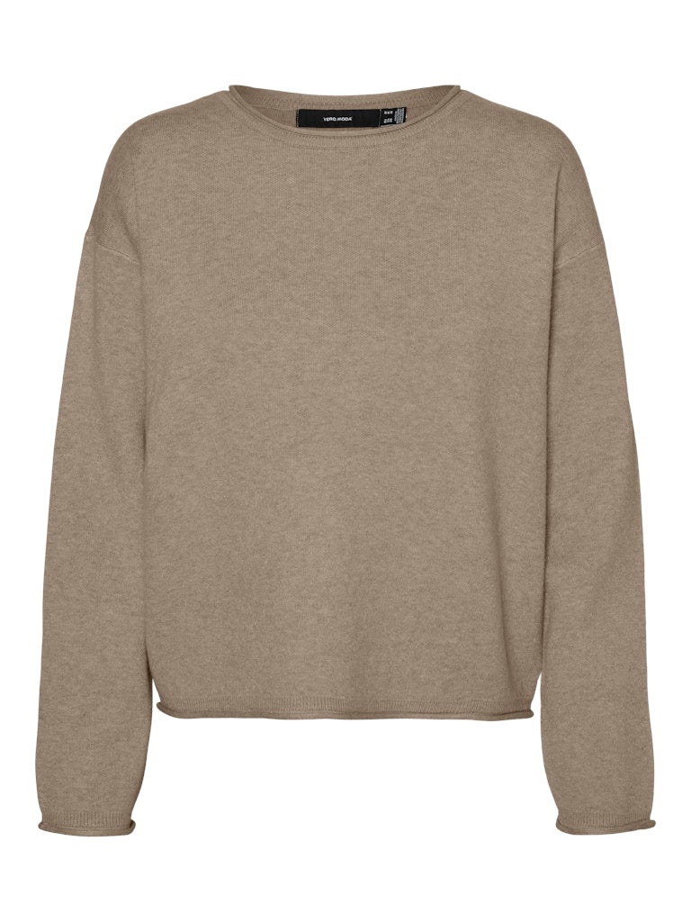 Vero Moda Damen Pullover Silver Mink/W.