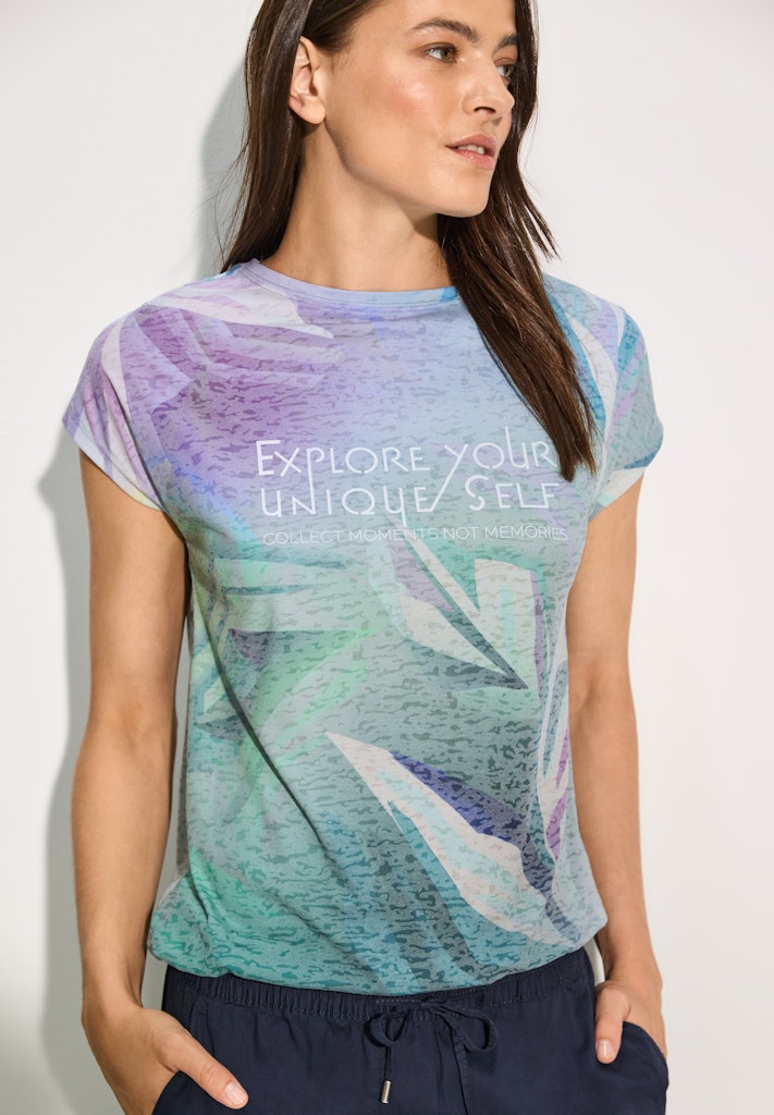 Cecil Damen T-Shirts  Fir Green