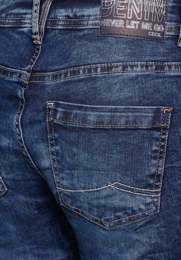 Cecil Damen Hosen  Mid Blue