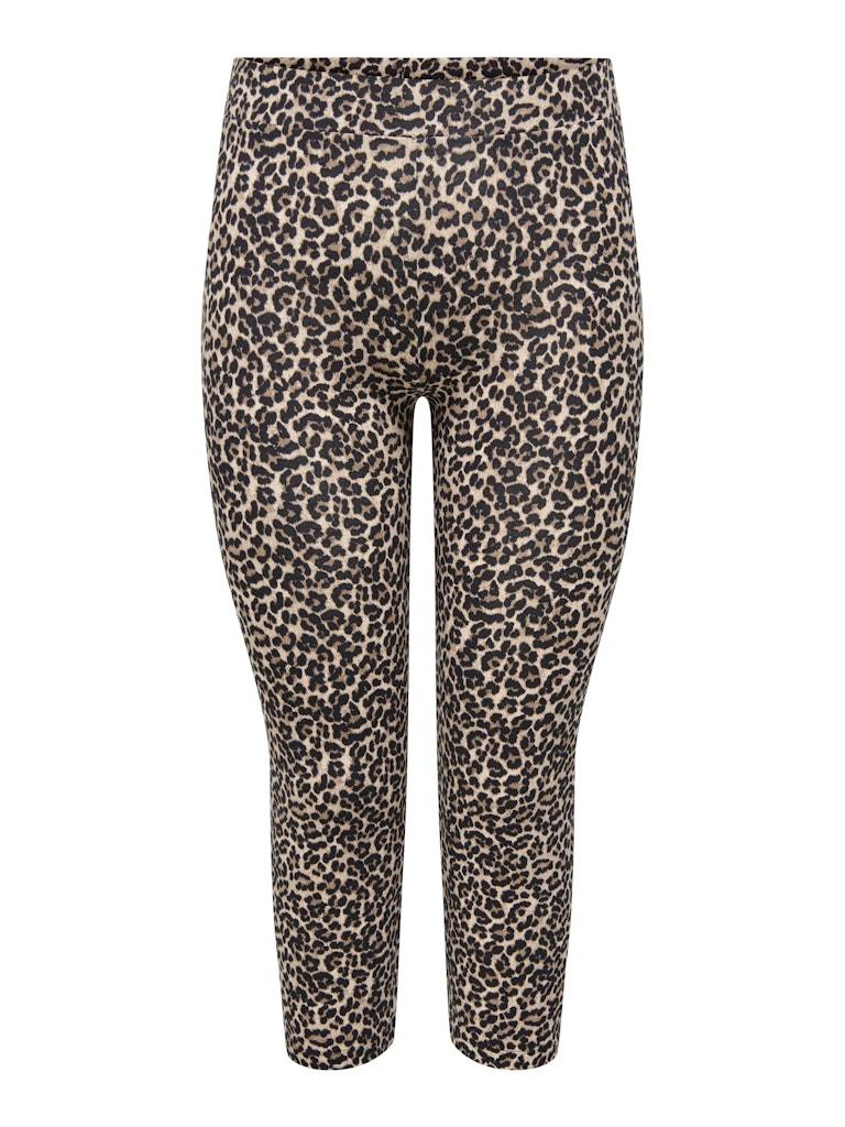 Only Caramkoma Damen Leggings Black/Leopard