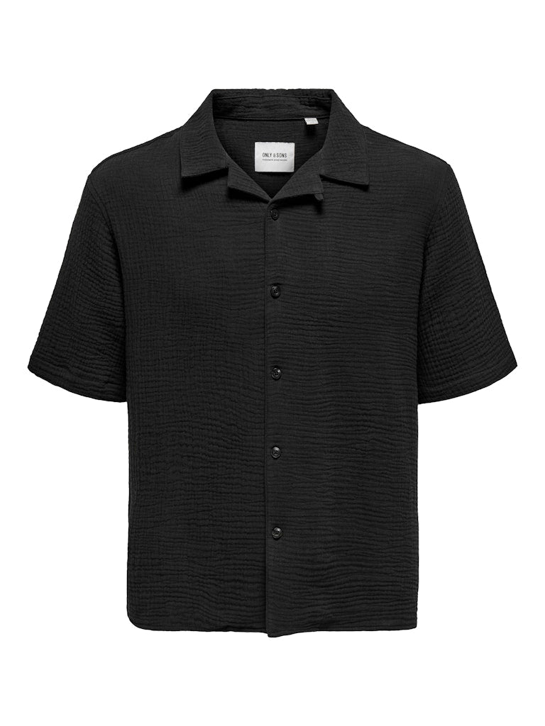 Only & Sons Herren Hemden lang Jet Black