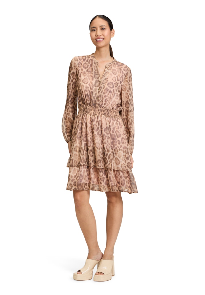 Cartoon Damen Kleider Brown/Beige