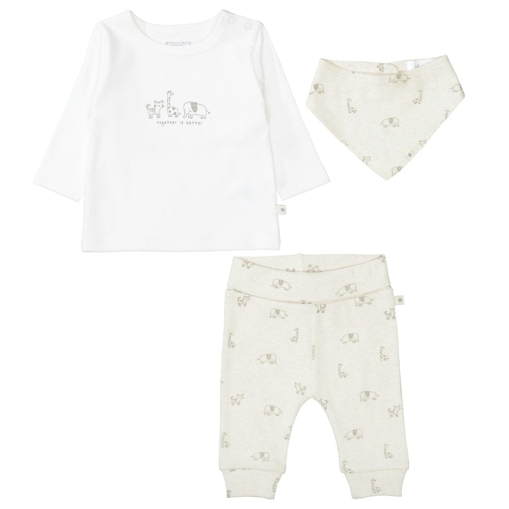 Staccato Baby Strampler Offw.+Cream Mel