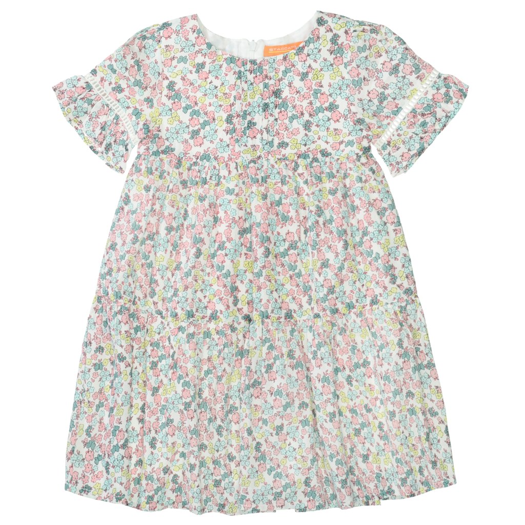 Staccato Mädchen Kleider Soft White Aop