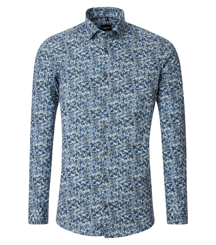 Casa Moda Herren Hemden lang  Blau