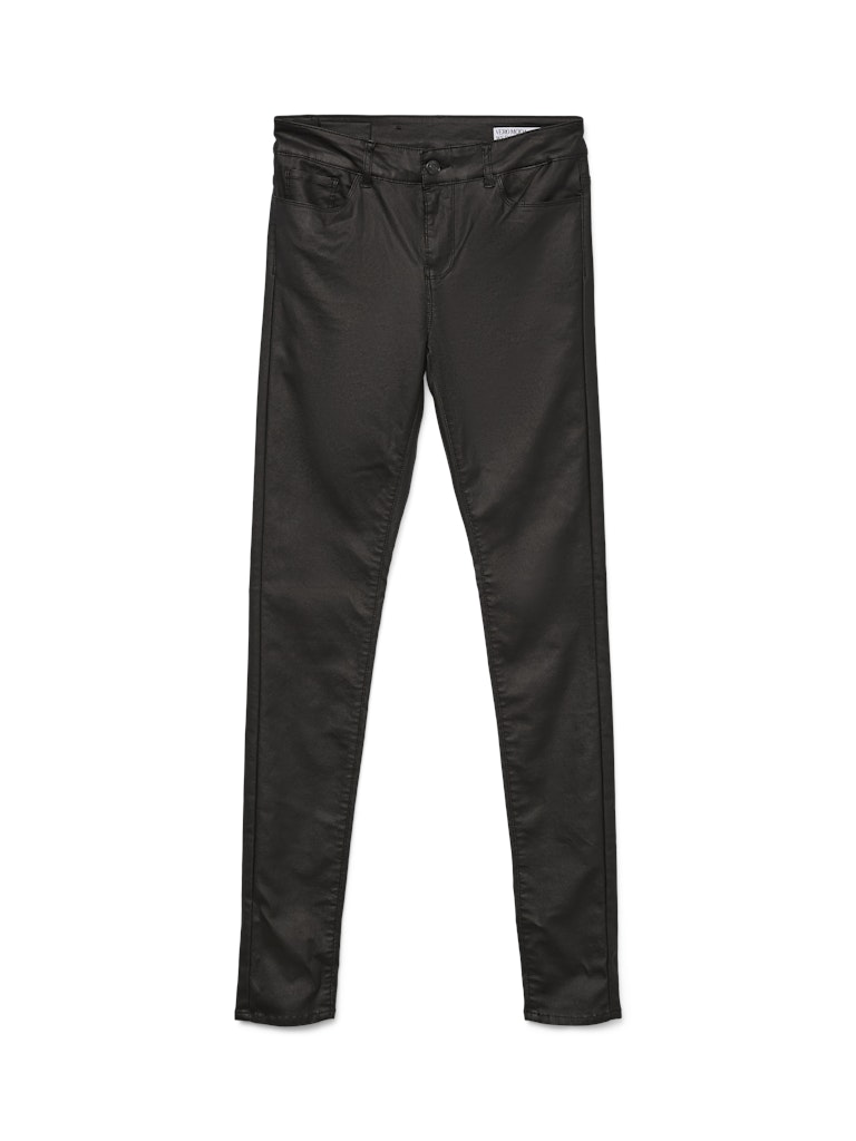 Vero Moda Damen Hosen Black/Coated