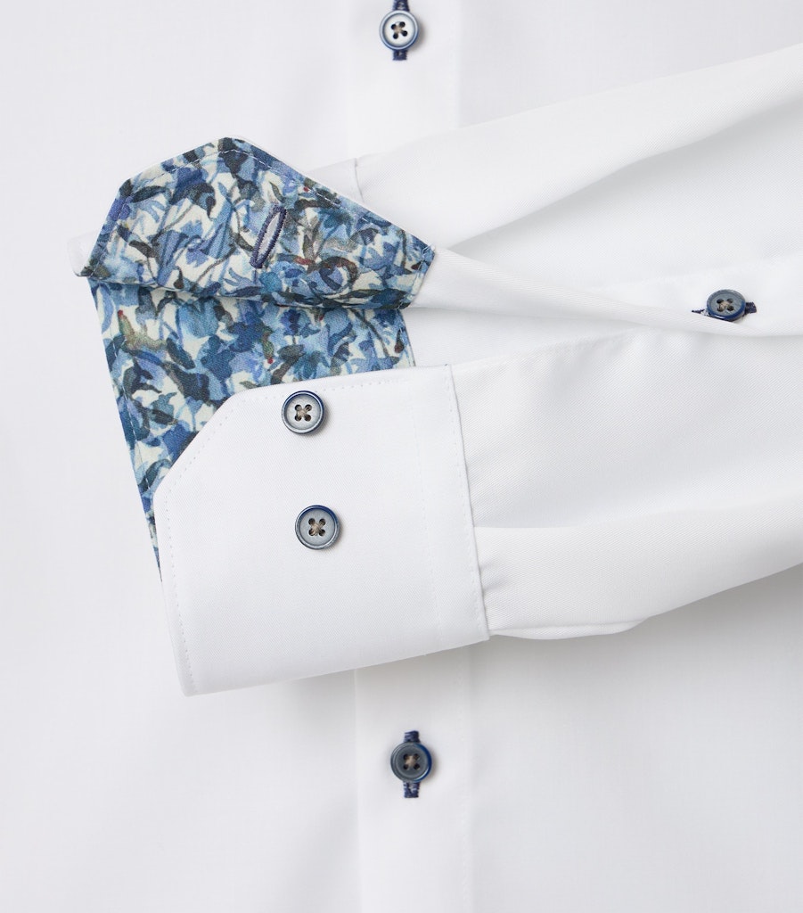 Casa Moda Herren Hemden lang  Weiss