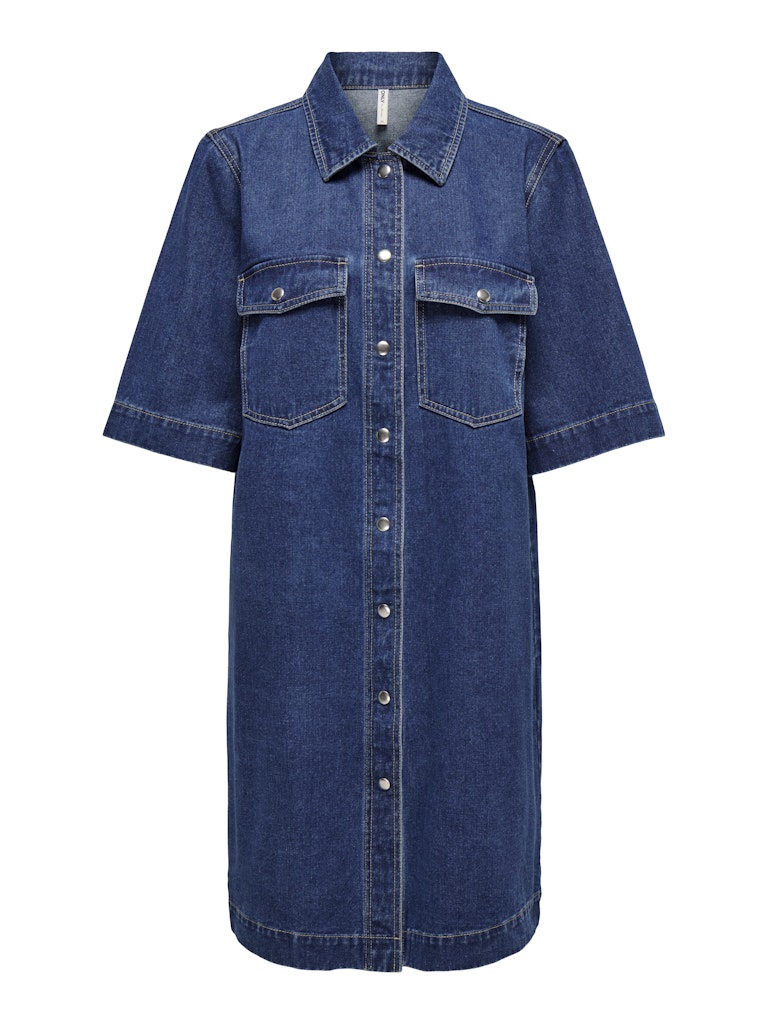 only Damen Kleider Dark Blue Denim