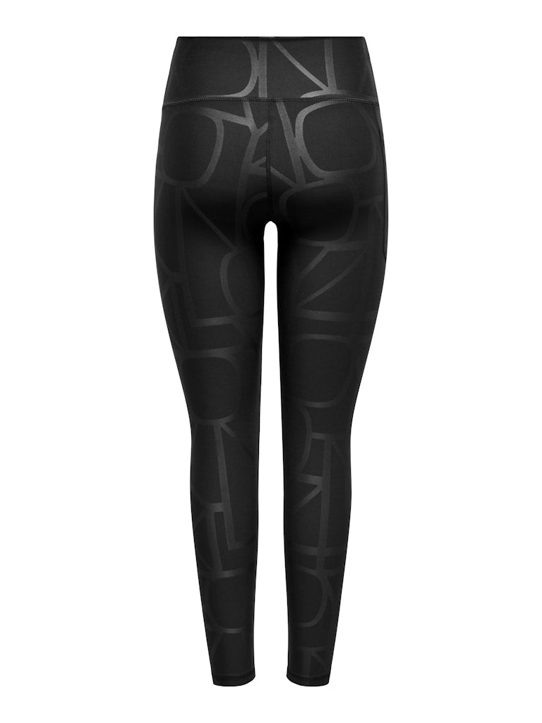 Only Fitnesshosen Black/W. Heat P