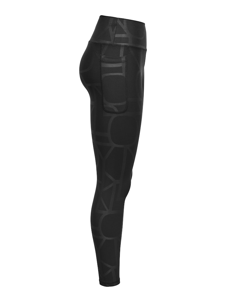 Only Fitnesshosen Black/W. Heat P