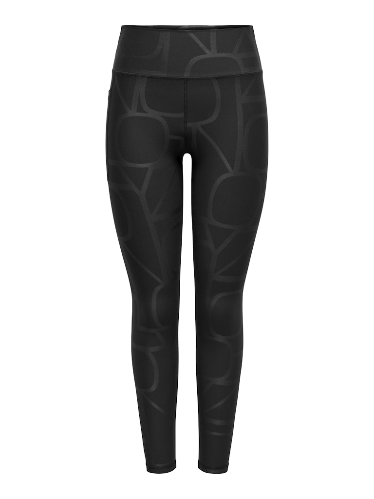 Only Fitnesshosen Black/W. Heat P