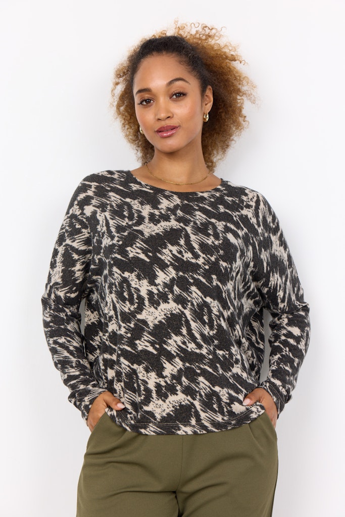 Soya Concept Damen Blusen Cream Melange C
