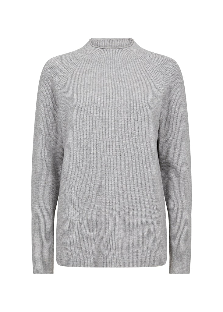 Soya Concept Damen Pullover Lt Grey Melange