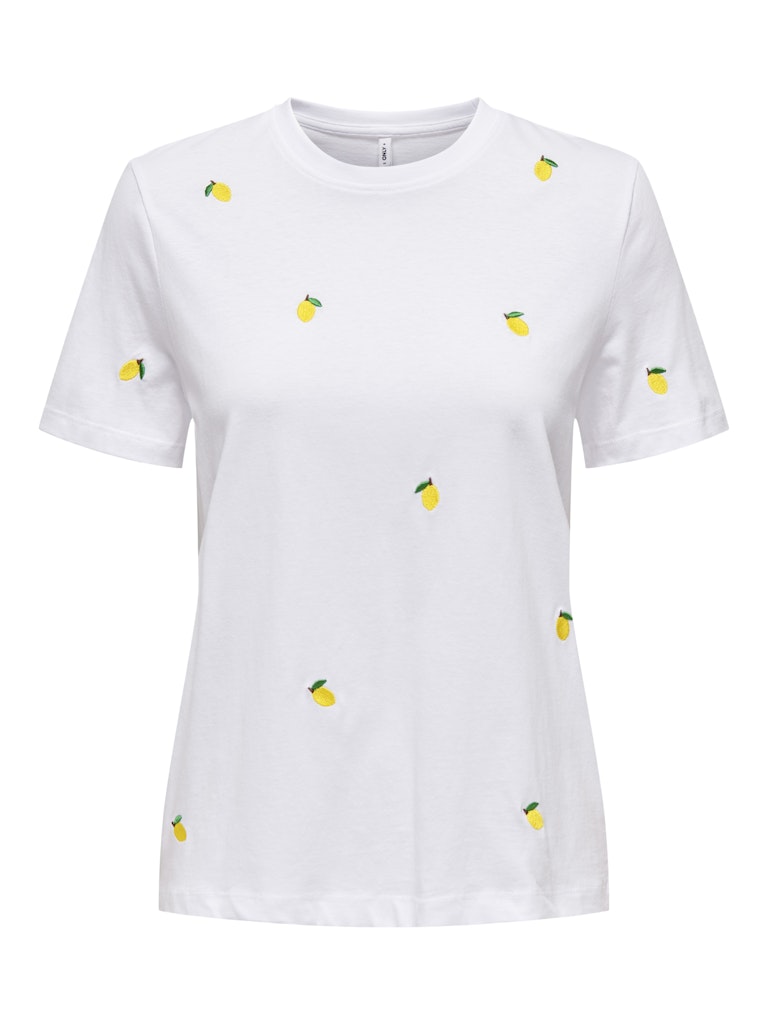 Only Damen T-Shirts Bright White/Le
