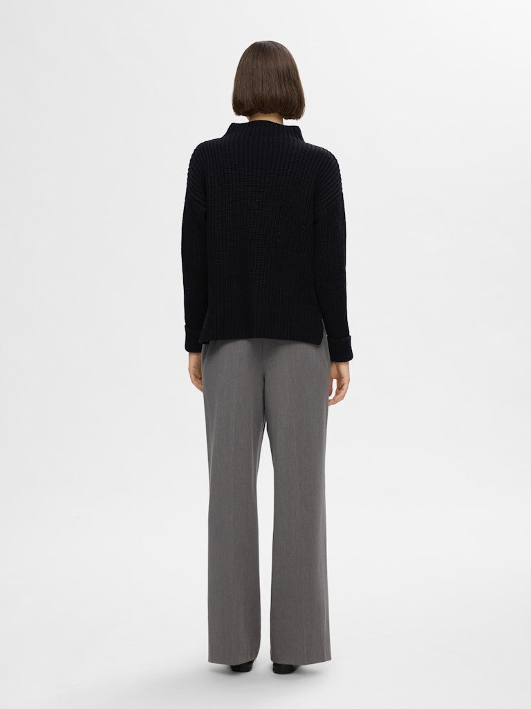 Selected Femme Damen Pullover Black