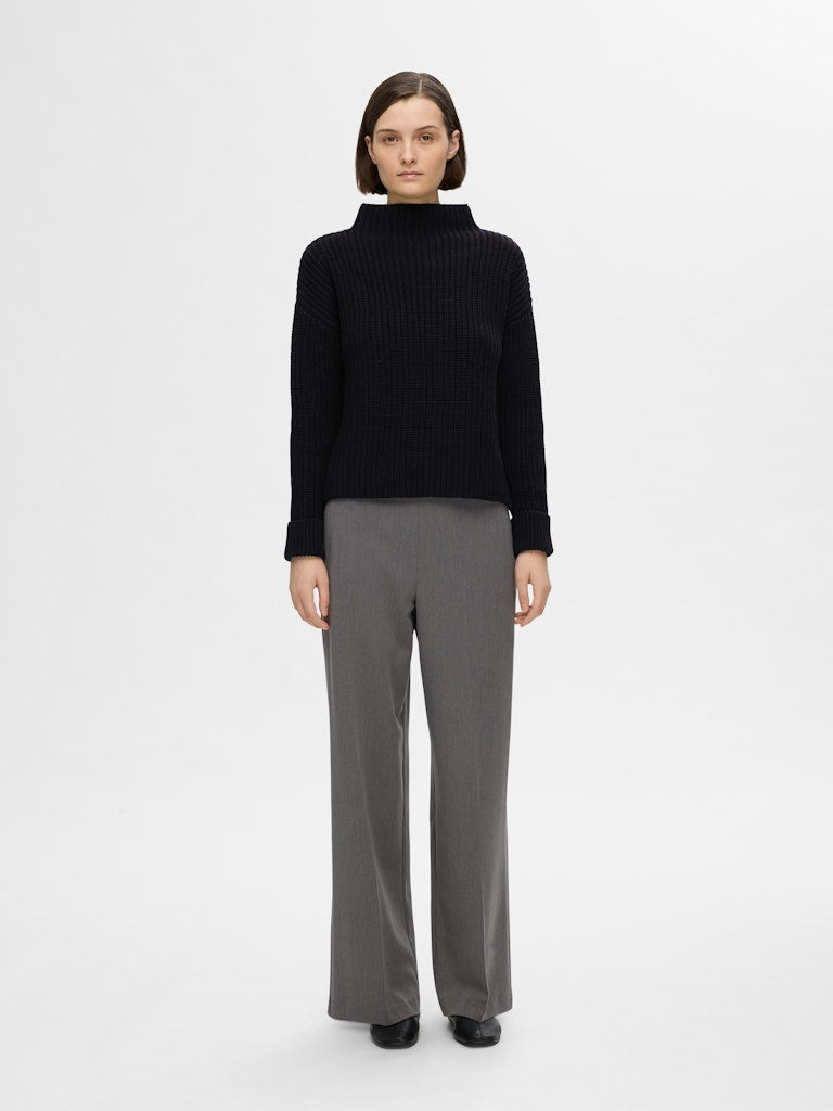 Selected Femme Damen Pullover Black