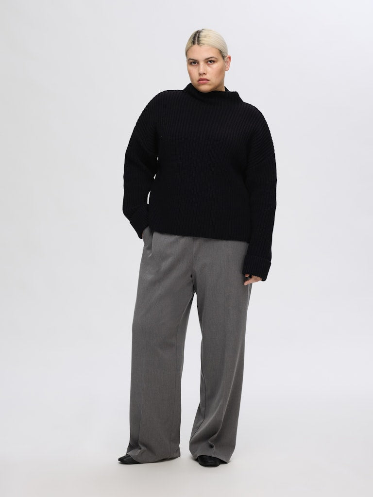 Selected Femme Damen Pullover Black