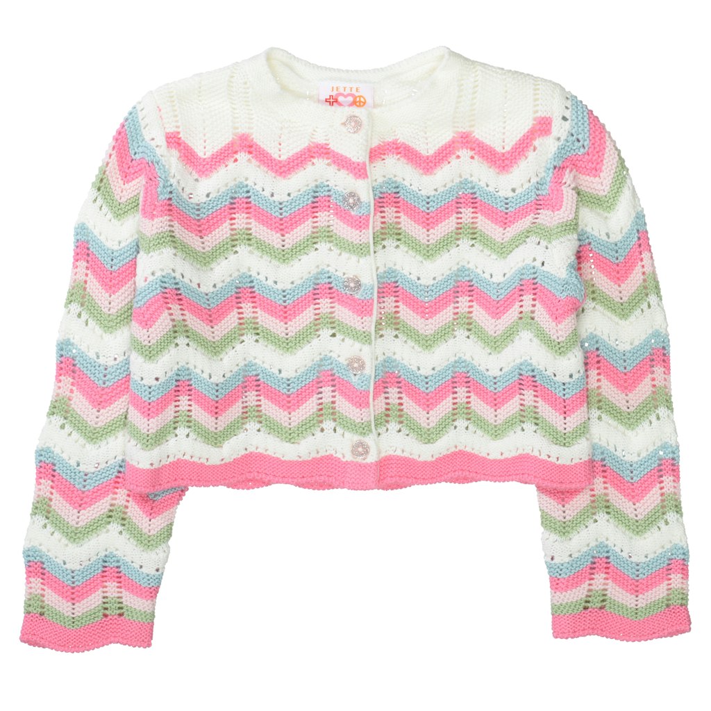 Jette Mädchen Sweats & Sweatjacken Candy Pink Stri
