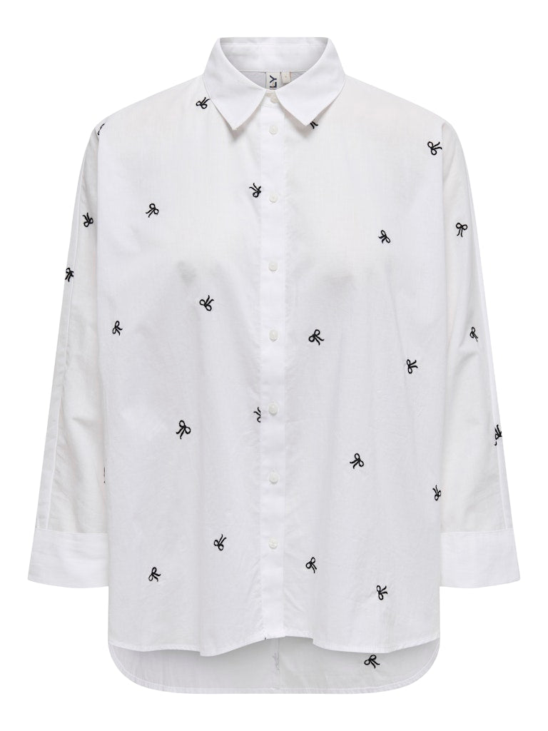 Only Damen Blusen Bright White/Bl